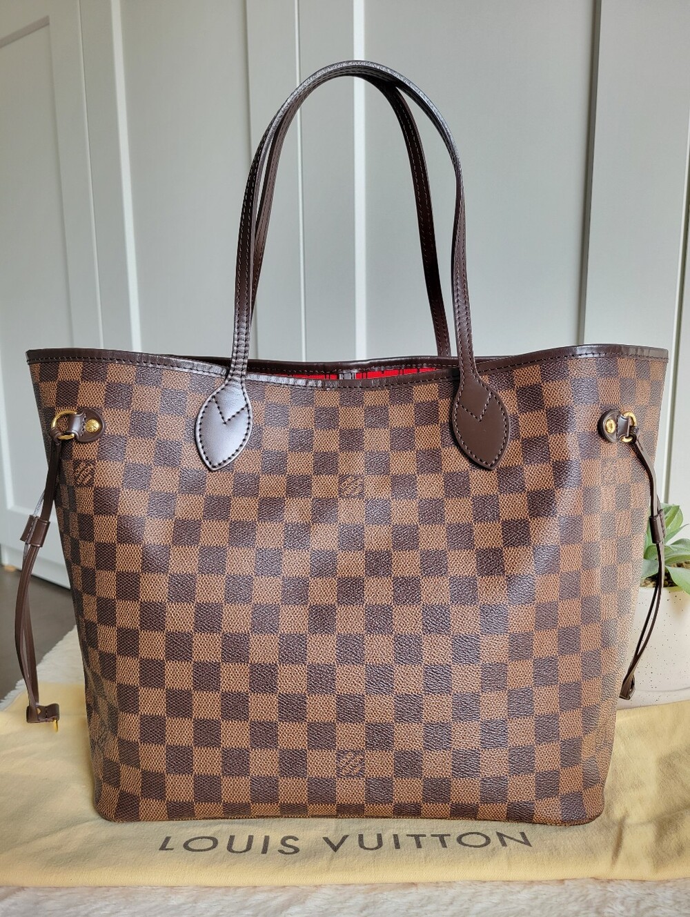 Louis Vuitton Tote Bag Neverfull MM Damier Ebene